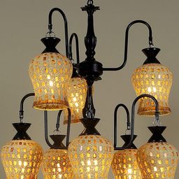 Deco Home Black Metal Ceiling Lamp-image-71