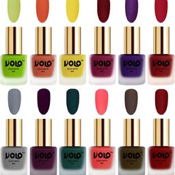 VOLO Set Of 12 Velvet Matte Nail Polish - 8 ml Each-image-62