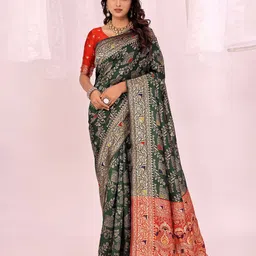 KALINI Woven Design Zari Kanjeevaram Saree-picture-43