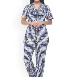 WOOL 4U Women Printed Night suit-image-60