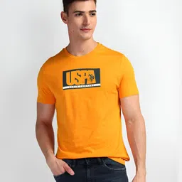 U.S. Polo Assn. Denim Co. Men Graphic Printed Round Neck Cotton Slim Fit T-Shirt-image-60
