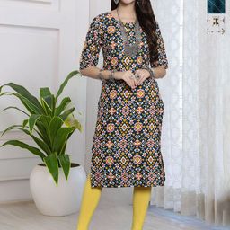 HERE&NOW Women Printed Straight Kurtas Pack Of 3-image-15