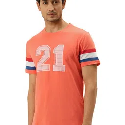 AMSWAN Men Printed Applique T-shirt-image-92