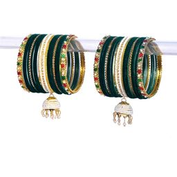 Ishika Green Alloy Bangles-image-48