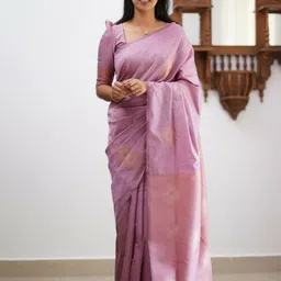 all about you Woven Design Zari Pure Silk Banarasi Saree-image-64