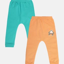 MINI KLUB Pack Of 2 Boys Solid Mid Rise Lounge Pants-image-83