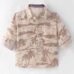 CrayonFlakes Boys Floral Opaque Printed Casual Shirt-image-36