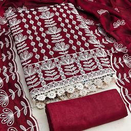 Maroosh Floral Embroidered Unstitched Dress Material-image-61