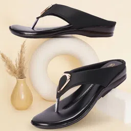 Picktoes Round Toe Platform Sandals-picture-2