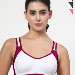 LILY Pack Of 3 Full Coverage Workout Bra-28