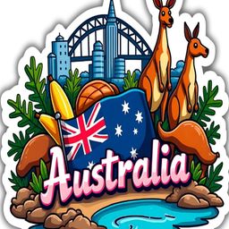 Australia Country Theme Souvenir Wooden Refrigerator Stylish Fridge Magnet-image-88