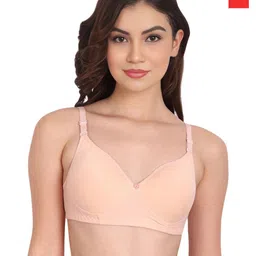 Liigne Women Pack of 2 Solid Full Coverage Lightly Padded Non-Wired Everyday Bra-1