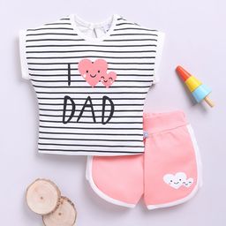 YK X Tinyo Girls Striped Pure Cotton Top with Shorts-image-37