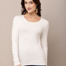 NoBarr Women Fitted Round Neck Top-image-83