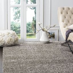 CARPETIFY Grey Shaggy Anti-Skid Carpet-picture-9