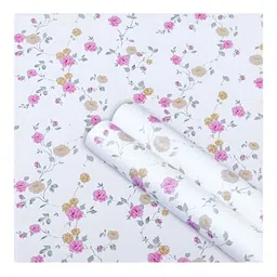Aura White & Pink Self Adhesive Wallpaper & Sticker-13