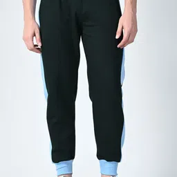 BAESD Men Colourblocked Relaxed-Fit Joggers-image-15