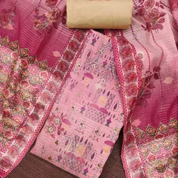 MANVAA Floral Printed Sequinned Unstitched Dress Material-image-53