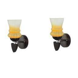 SOMIL Yellow Glass Cylinder Wall Lamps-image-39