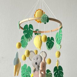 BABBLE WRAP Infants Hand Stitch Nursery Musical Cot Crib Mobile Attachment image 4