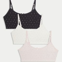 Marks & Spencer Pack Of 3 Print Cotton Bralette Crop Top 6-16 Yrs-picture-54
