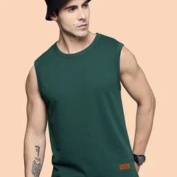 ETC Round Neck Sleeveless Regular Fit T-Shirt-image-68