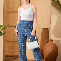 KALINI Women Printed Easy Wash Trousers-picture-27
