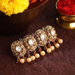Priyaasi Women Beaded Alligator Hair Clip-image-25