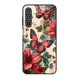 QRIOH Floral Printed Silicone Samsung Galaxy M35 5G Back Case-image-43