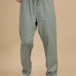 StitchX Men's Relaxed Fit Loungewear Textured Seersucker Resort Jogger Trouser-image-96