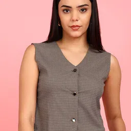 Mast & Harbour Checked Shirt Style Top-picture-47