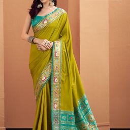 Smart Stree Pure Silk Patola Saree with Woven Design Border-image-69