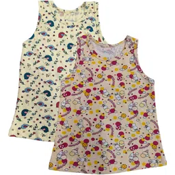 Zoom Minimondo Girls Pack Of 3 Cotton Assorted Jhabla Vests-image-32