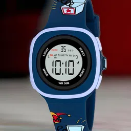 Otage Kids Printed Dial & Straps Digital Multi Function Watch 2207-Square-DarkBlue-picture-34