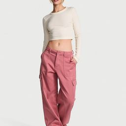 Victoria's Secret Women PINK Pure Cotton Utility Low-Rise Cargo-image-65