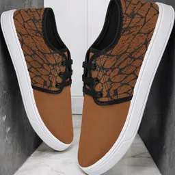 Free Kicks Men Tan Canvas Marking Running Sports Shoes-picture-5