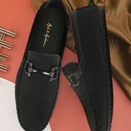 Mast & Harbour Men Solid Loafers-picture-4