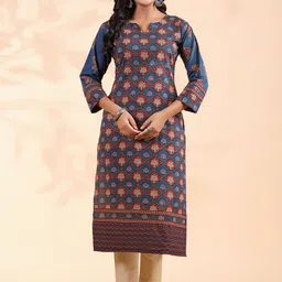 Vbuyz Women Floral Printed Sequinned Floral Kurta-image-62