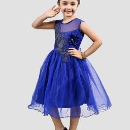 BAESD Embellished Net Fit & Flare Midi Dress image 4