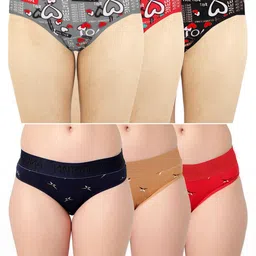 FiveFlag Mid-Rise Cotton Blend Briefs-image-37