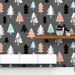 ArtzFolio Grey & White Printed UV Resistant Wallpaper-image-52