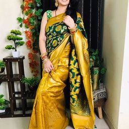 DIVASTRI Floral Woven Design Art Silk Kanjeevaram Saree-picture-46