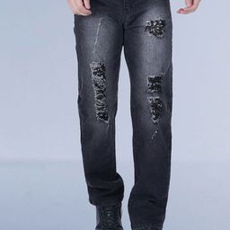 COMFITS Men Classic Slim Fit Highly Distressed Heavy Fade Jeans-picture-21