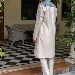PATR Men Solid Kurta with Pyjama image 2