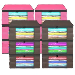 Kuber Industries Brown Set of 6 Regular Drawer Organiser Organisers image 2