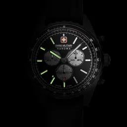 Swiss Military Hanowa Men Patterned Dial Analogue Chronograph Watch SMWGC0000331-16