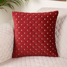 MONKDECOR Maroon Velvet Square Cushion Covers-image-62