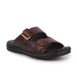 FAUSTO Men Open Toe Comfort Sandals with Buckle-11