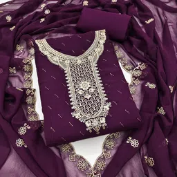 KALINI Embroidered Unstitched Dress Material-image-90