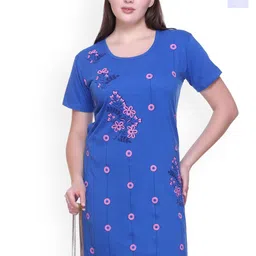 FIRST SLEEP Pack Of 2 Printed Pure Cotton Oversized Long T-Shirts-image-93